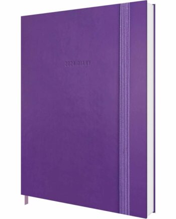 Purple Soft Touch A7 Diary 2024
