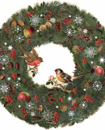 Winter Birds & Berries Wreath Advent Calendar